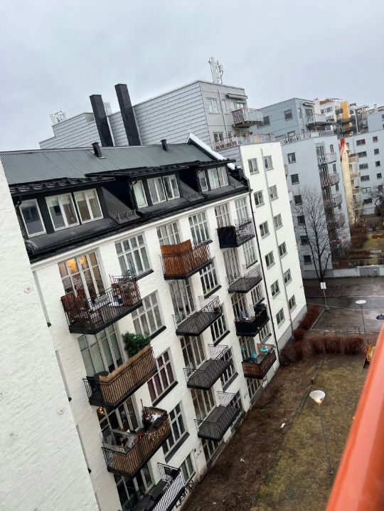 Utsikt fra fransk balkong